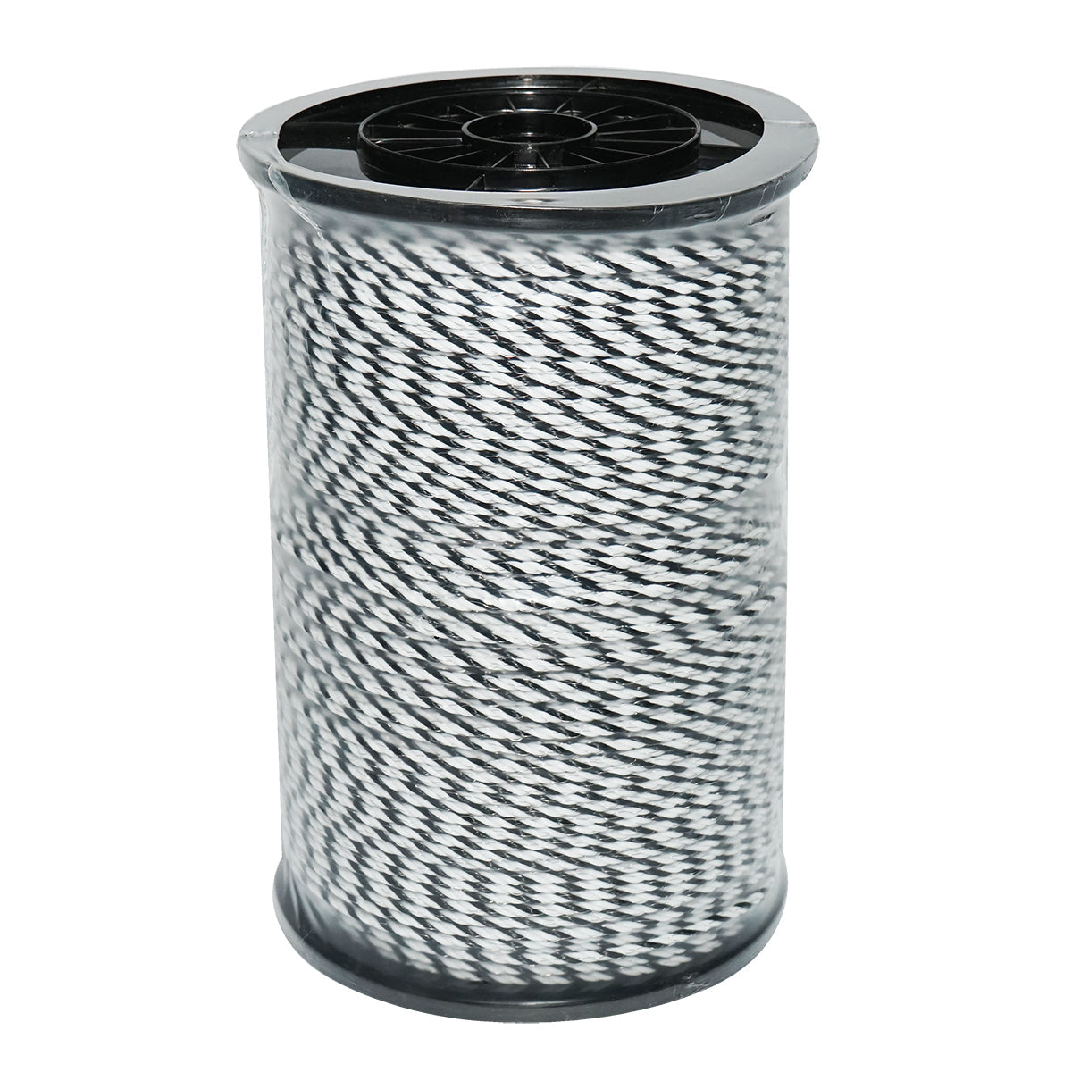 Filo bianco-nero, diametro 4 mm, 3x0.2 mm SS, 500 m per recinzione elettrica, resistenza 9 Ohm, Bourget