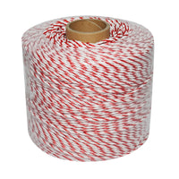 Filo bianco-rosso, diametro 3.8 mm, 4x0.28 mm SS, 500 m per recinzione elettrica, resistenza 3.45 Ohm, Bourget