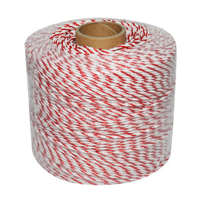 Filo bianco-rosso, diametro 3.8 mm, 4x0.28 mm SS, 500 m per recinzione elettrica, resistenza 3.45 Ohm, Bourget