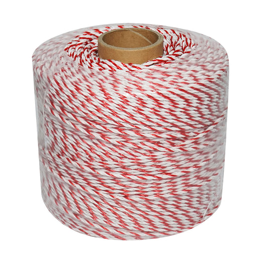 Filo bianco-rosso, diametro 3.8 mm, 4x0.28 mm SS, 500 m per recinzione elettrica, resistenza 3.45 Ohm, Bourget