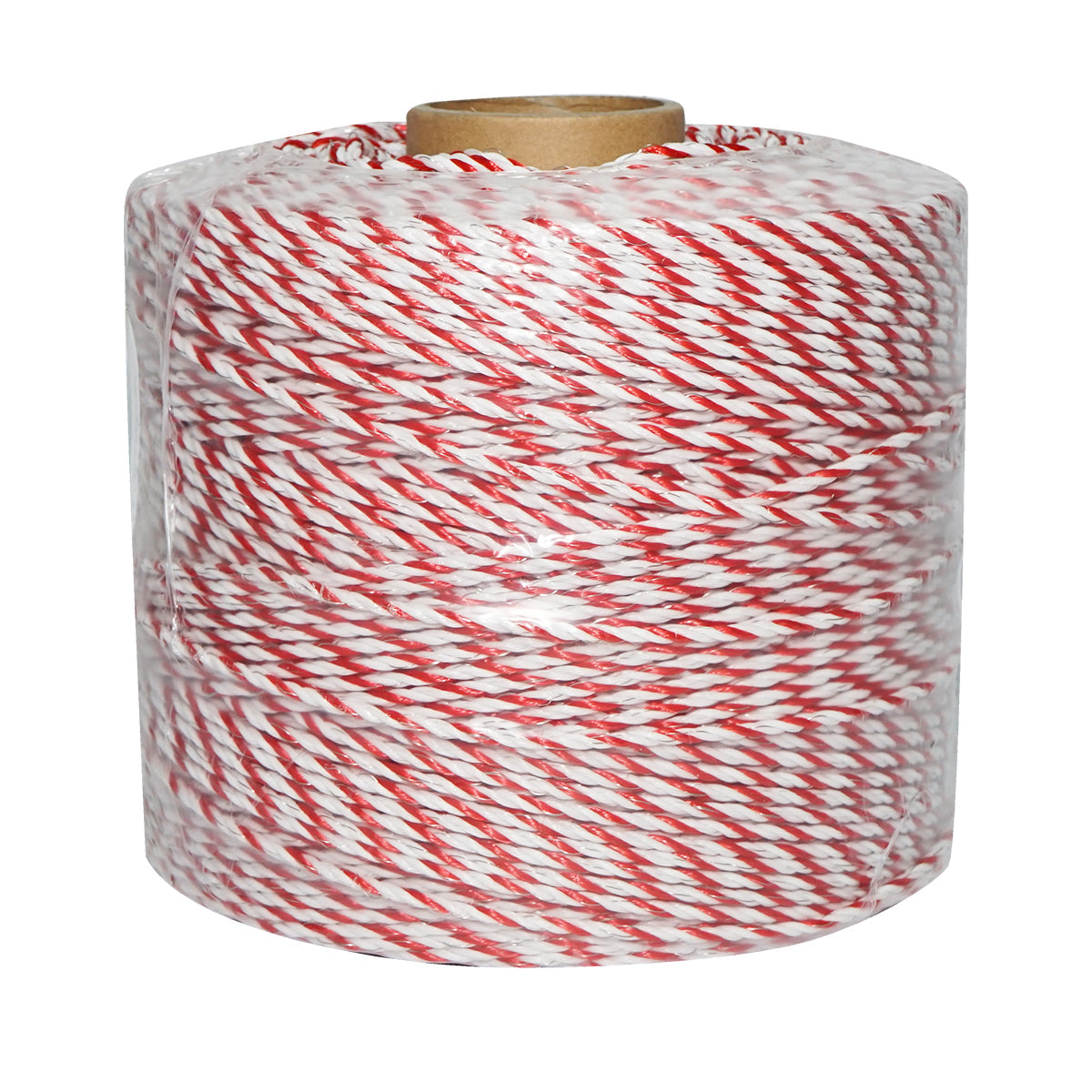 Filo bianco-rosso, diametro 3.8 mm, 4x0.28 mm SS, 500 m per recinzione elettrica, resistenza 3.45 Ohm, Bourget