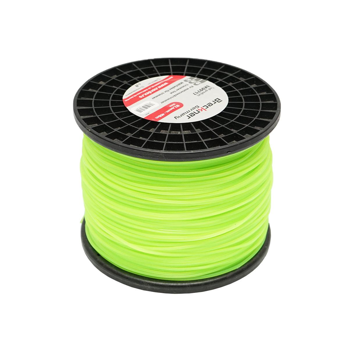 Filo per decespugliatore 2,4 mm x 408 mt, Filo a Forma di Stella per decespugliatore Breckner Germany
