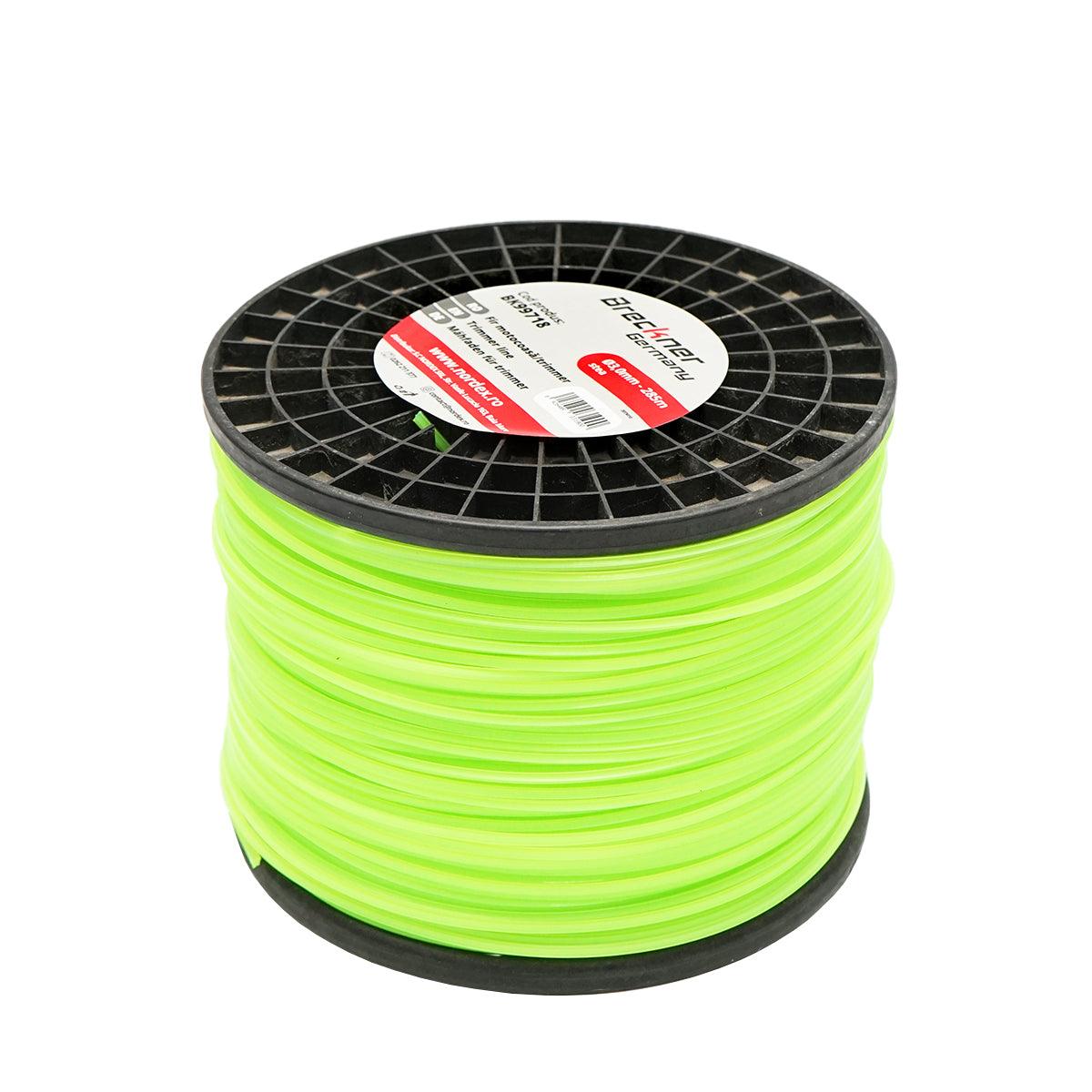 Filo per decespugliatore 3 mm x 285 mt, Filo a Forma di Stella per decespugliatore Breckner Germany