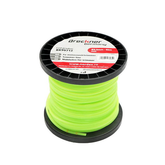 Filo per decespugliatore 3 mm x 60 mt, Filo a stella per decespugliatore Breckner Germany