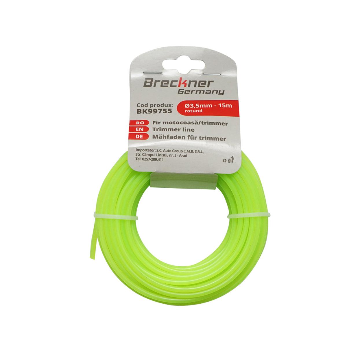 Filo per decespugliatore 3,5 mm x 15 mt, Filo tondo per decespugliatore, Filo Breckner Germany