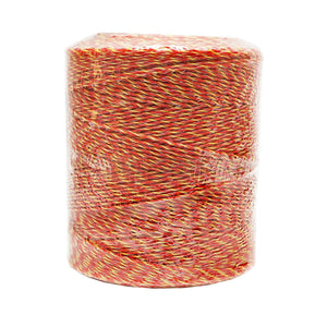 Filo per recinto elettrico, Lunghezza 1000 mt, Ø2mm. 6x0.15mm 8 Ohm/m SS, colore arancione/giallo, Recinzioni Elettriche Mezofarm