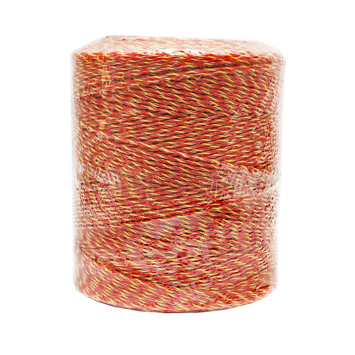 Filo per recinto elettrico, Lunghezza 1000 mt, Ø2mm. 6x0.15mm 8 Ohm/m SS, colore arancione/giallo, Recinzioni Elettriche Mezofarm