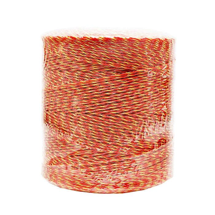 Filo per recinto elettrico, Lunghezza 1000 mt, Ø2mm. 6x0.15mm 8 Ohm/m SS, colore arancione/giallo, Recinzioni Elettriche Thor