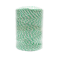Filo per recinto elettrico, Lunghezza 500 mt, Ø2.5mm. 4x0.2mm SS, 7 Ohm/m , colore bianco/verde, recinzioni elettriche Thor