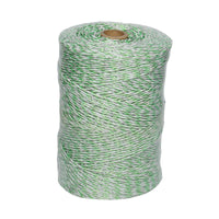 Filo per Recinto Elettrico, Lunghezza 500 mt, Ø3mm. 6x0.3mm. SS, 0.31 Ohm/m, colore Bianco/Verde, Recinzioni Elettriche Baisan