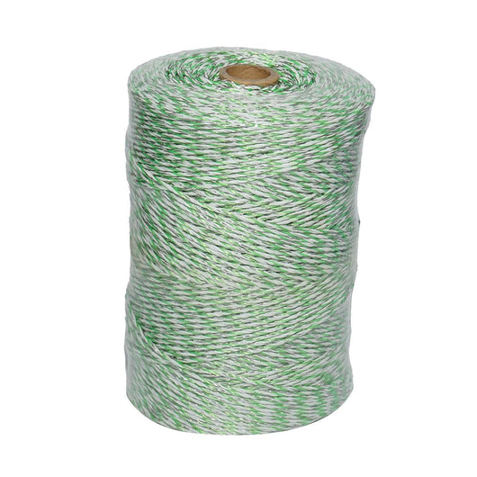 Filo per Recinto Elettrico, Lunghezza 500 mt, Ø3mm. 6x0.3mm. SS, 0.31 Ohm/m, colore Bianco/Verde, Recinzioni Elettriche Baisan