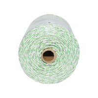 Filo per Recinto Elettrico, Lunghezza 500 mt, Ø3mm. 6x0.3mm. SS, 0.31 Ohm/m, colore Bianco/Verde, Recinzioni Elettriche Baisan
