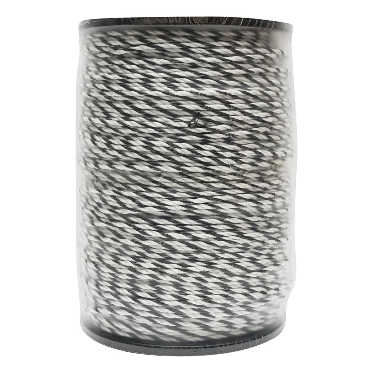 Filo per recinto elettrico, Lunghezza 500 mt, Ø4 mm 3x0.2mm SS , colore bianco-nero, recinzioni elettriche Breckner Germany
