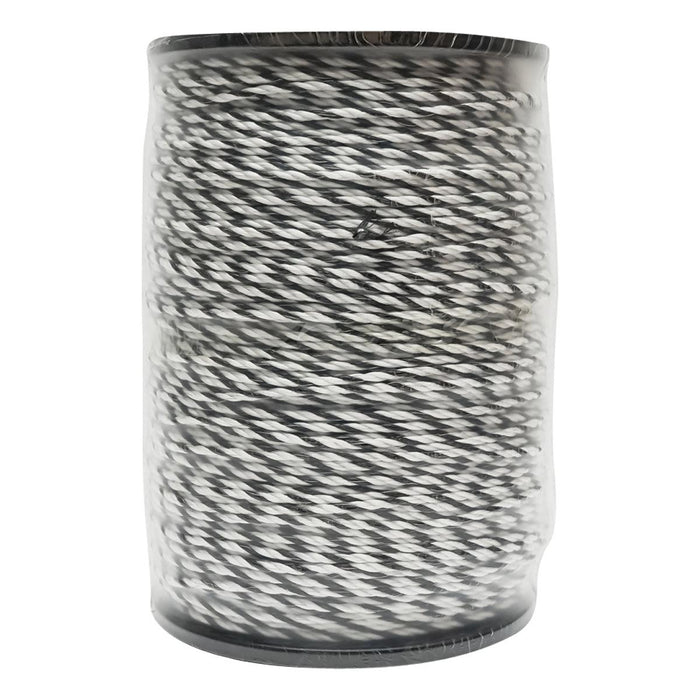 Filo per recinto elettrico, Lunghezza 500 mt, Ø4 mm 3x0.2mm SS , colore bianco-nero, recinzioni elettriche Breckner Germany