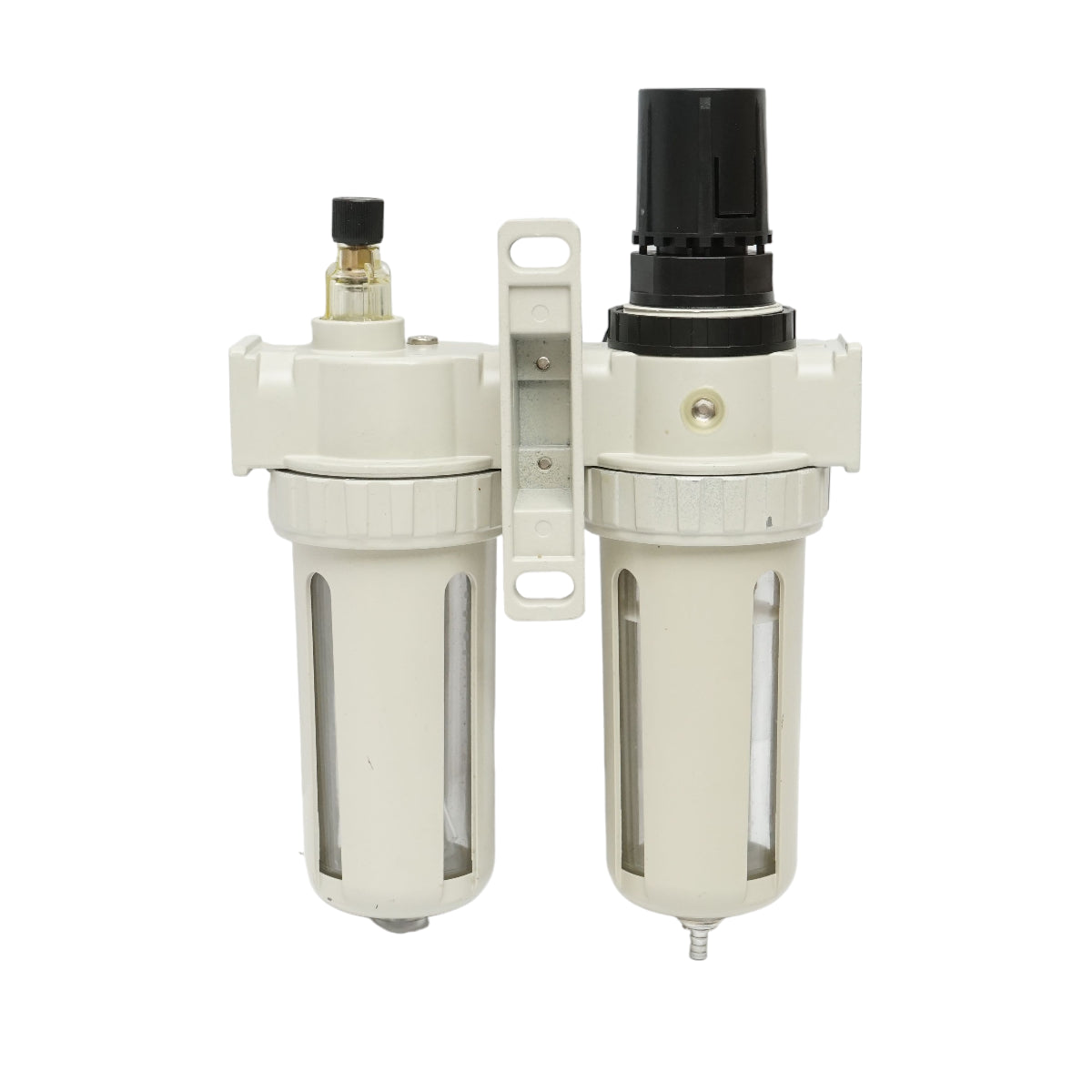 Filtro aria e lubrificatore con regolatore di pressione max. 1 MPa, attacco 1/2