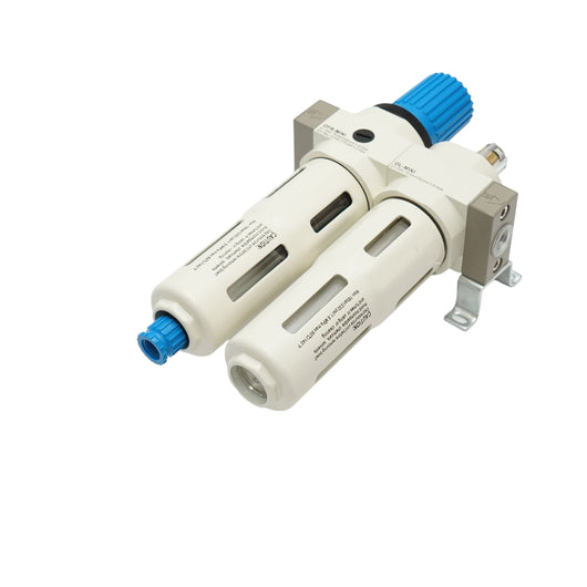 Filtro aria e lubrificatore con regolatore di pressione max. 1,6 MPa, attacco 1/4"