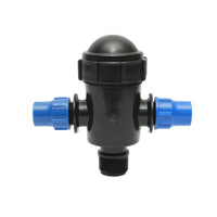 Filtro in plastica a T 17x17mmx1 pollice per sistemi di irrigazione