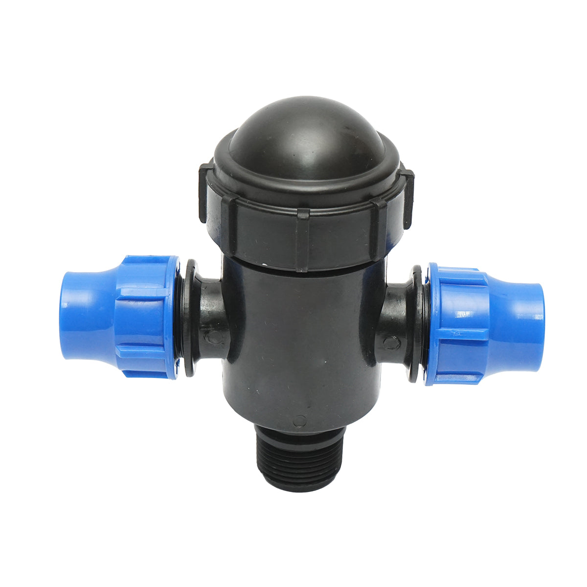 Filtro in plastica a T con rete 20x20mmx1 pollice per sistemi di irrigazione.