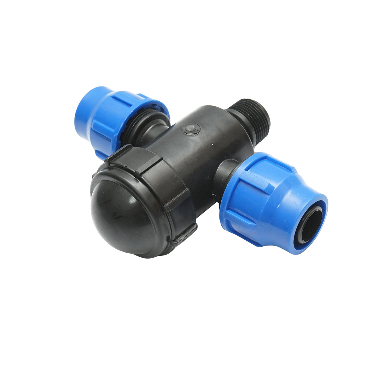 Filtro in plastica a T con rete 30x30mmx1 pollice per sistemi di irrigazione.