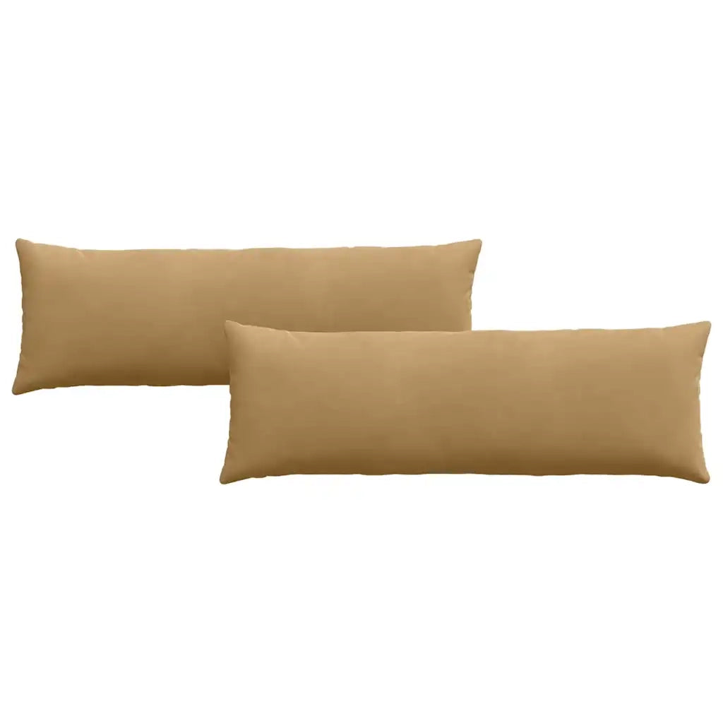Cuscini da Divano 2 pcs Marrone 120 x 40 cm Tessuto in Cords 42013807