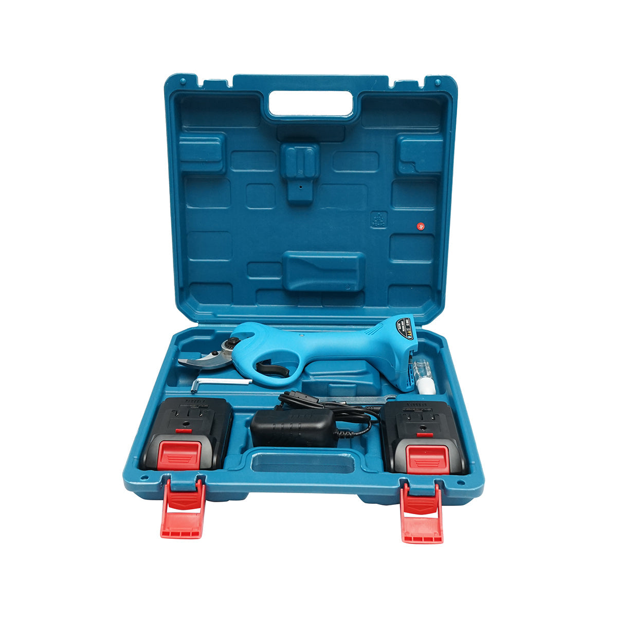 Forbici da giardino elettriche 970W con 2 batterie Li-ion 21V, diametro di taglio 0-30mm