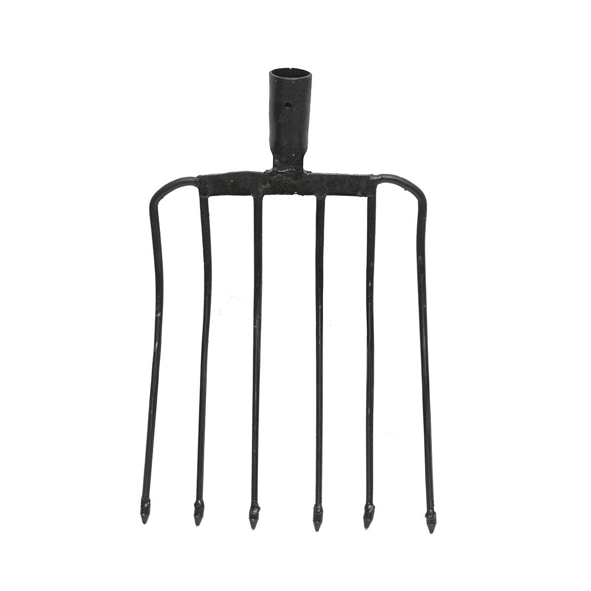 FORCA 6 Denti Curvata Senza Manico Forcone