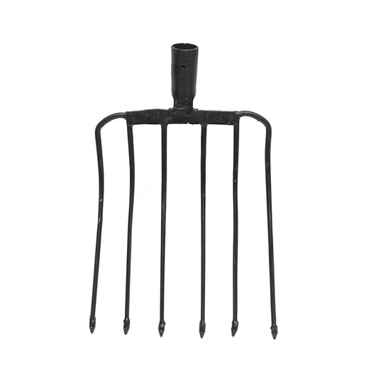 FORCA 6 Denti Curvata Senza Manico Forcone