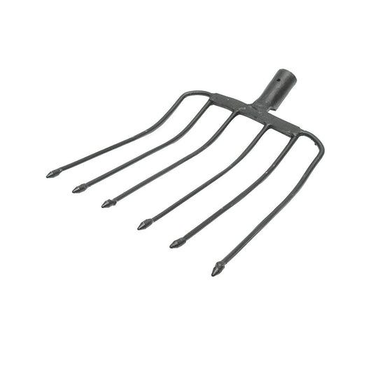 FORCA 6 Denti Curvata Senza Manico Forcone