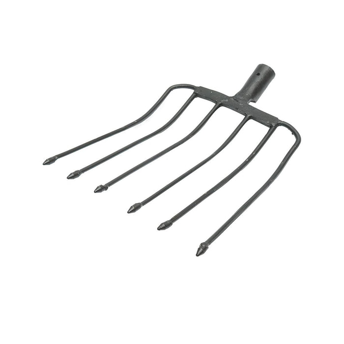 FORCA 6 Denti Curvata Senza Manico Forcone