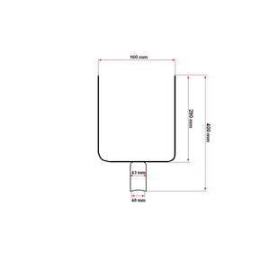 Forca a 2 Denti Senza Manico