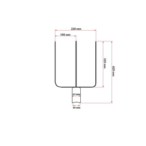 Forca Fieno 3 Denti Senza Manico