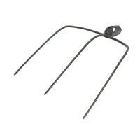 Forca per fieno in acciaio forgiato con 3 denti 220x320x430mm