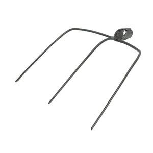 Forca per fieno in acciaio forgiato con 3 denti 220x320x430mm