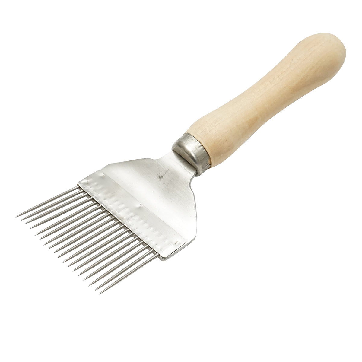 Forchetta in acciaio inox con manico in legno 215mm