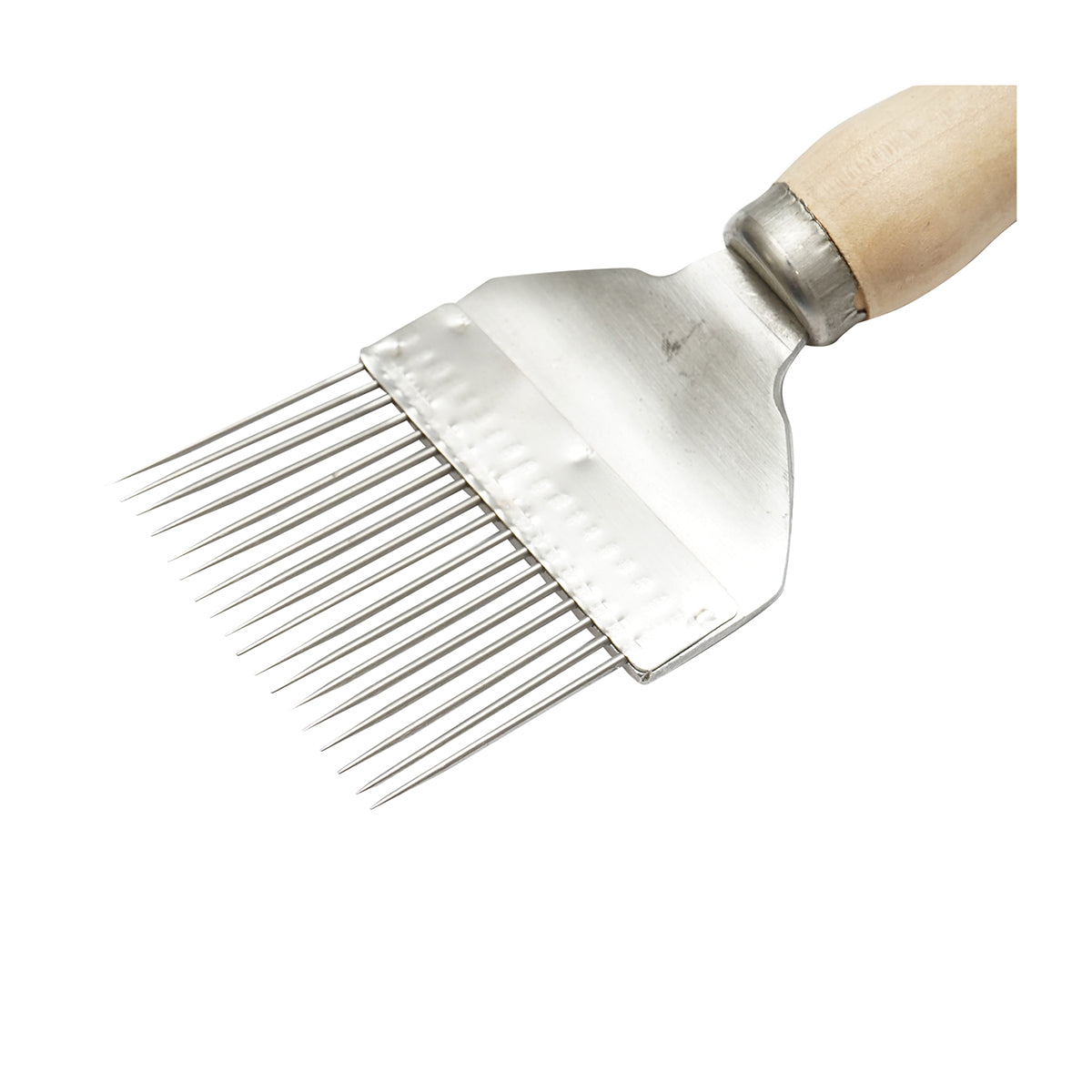 Forchetta in acciaio inox con manico in legno 215mm