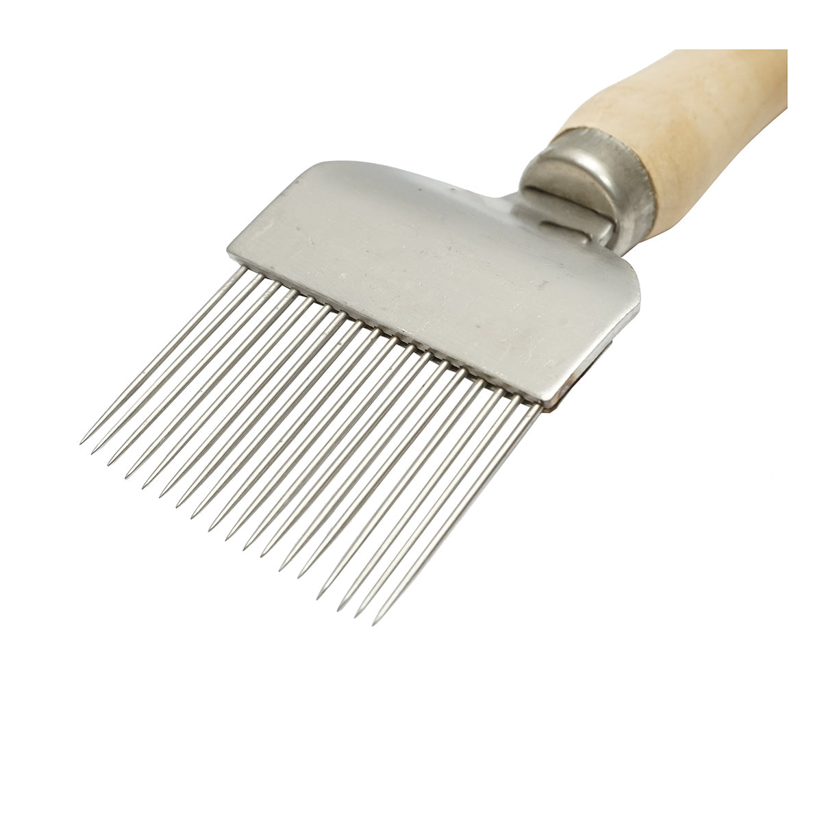 Forchetta in acciaio inox con manico in legno 215mm