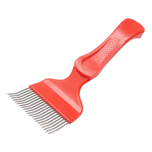 Forchetta per disopercolare in acciaio inox con manico in plastica, 205 mm Forchetta per Apicoltore