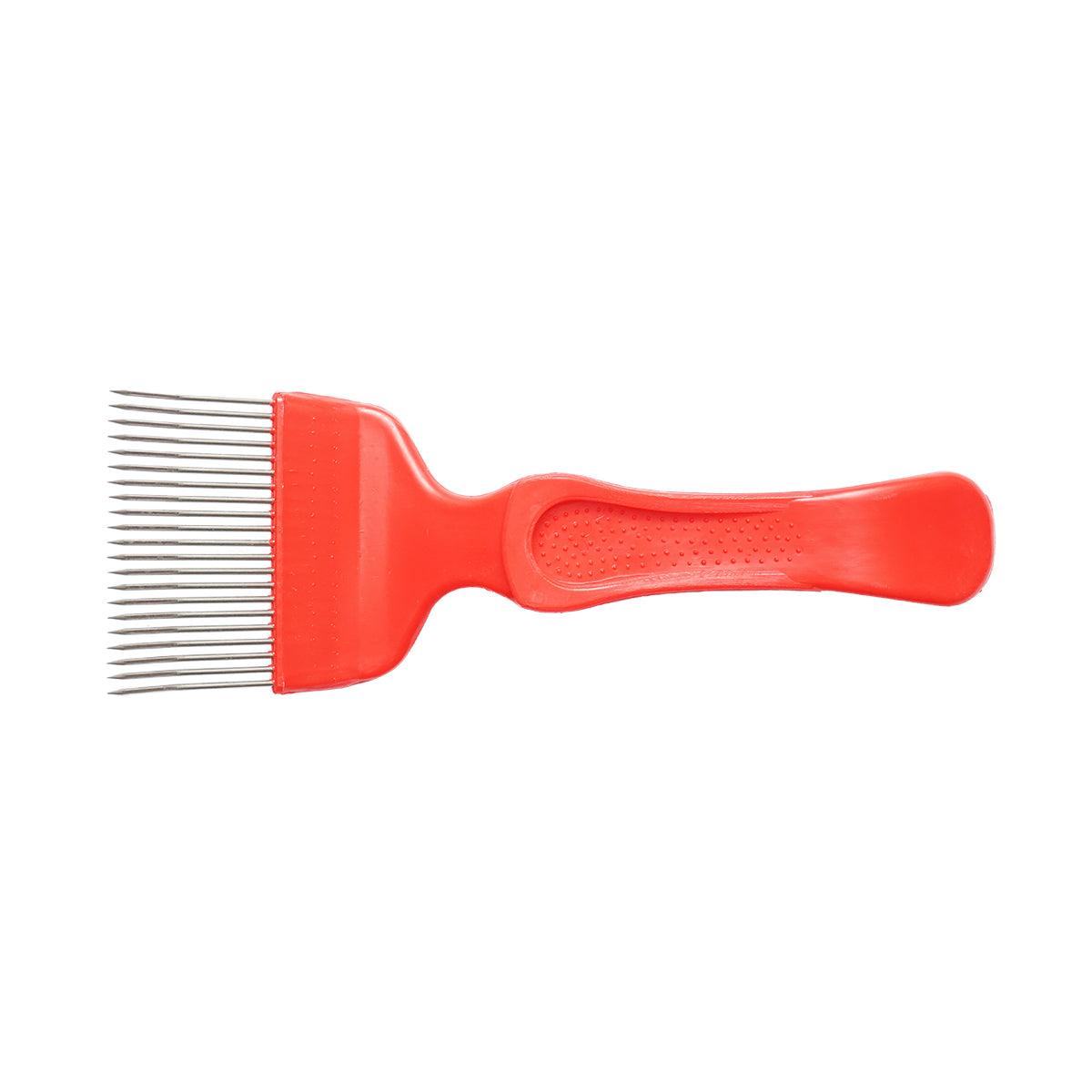 Forchetta per disopercolare in acciaio inox con manico in plastica, 205 mm Forchetta per Apicoltore