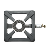 Fornellone, bruciatore a gas quadrato con 4 gambe 400x400x150mm