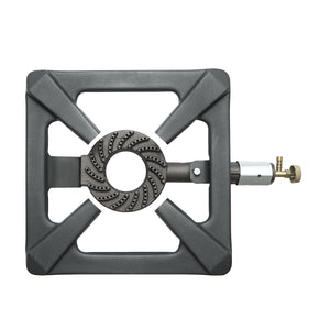 Fornellone, bruciatore a gas quadrato con 4 gambe 400x400x150mm