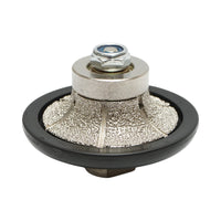 Fresa diamantata a mezza asta B15, D65mm, raggio 15mm, filettatura M14 per bordi in granito Breckner Germany