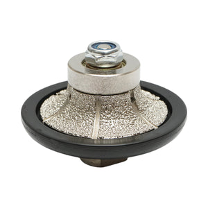 Fresa diamantata a mezza asta B15, D65mm, raggio 15mm, filettatura M14 per bordi in granito Breckner Germany