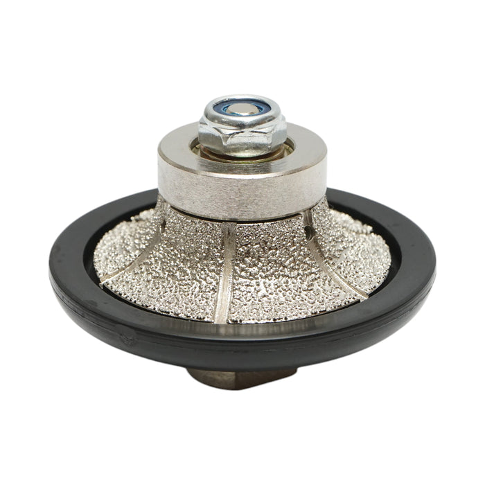 Fresa diamantata a mezza asta B15, D65mm, raggio 15mm, filettatura M14 per bordi in granito Breckner Germany