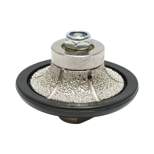 Fresa diamantata mezza asta B15, D65mm, raggio 15mm, filettatura M14 per bordi in marmo