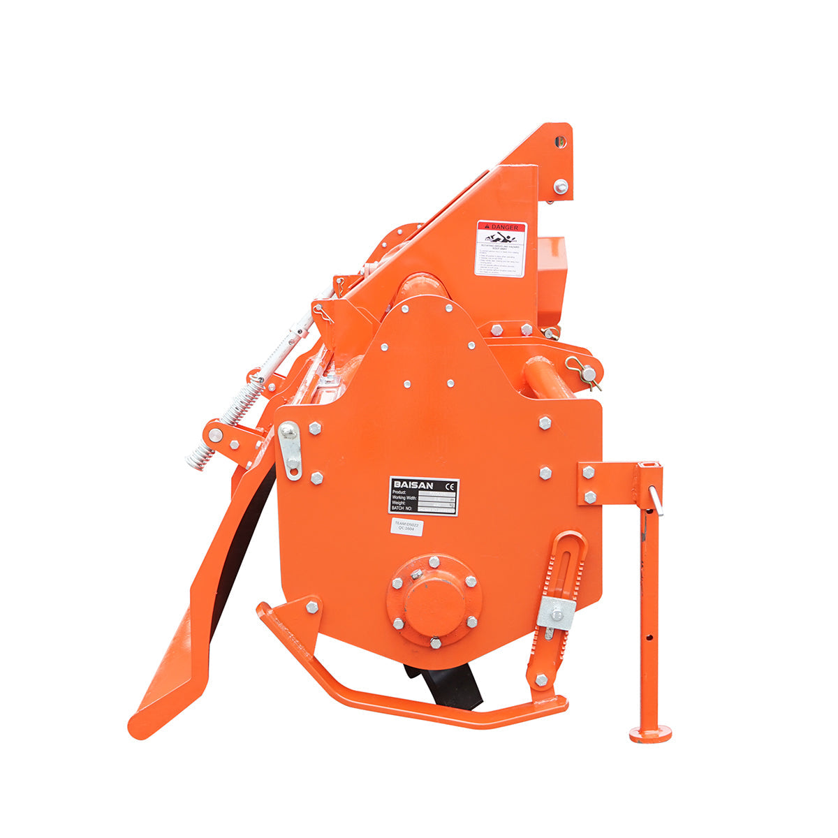 Fresatrice agricola per trattore - 240 cm di lavoro, 60 lame, attacco a 3 punti, albero cardanico con frizione incluso, Zappatrice per trattore