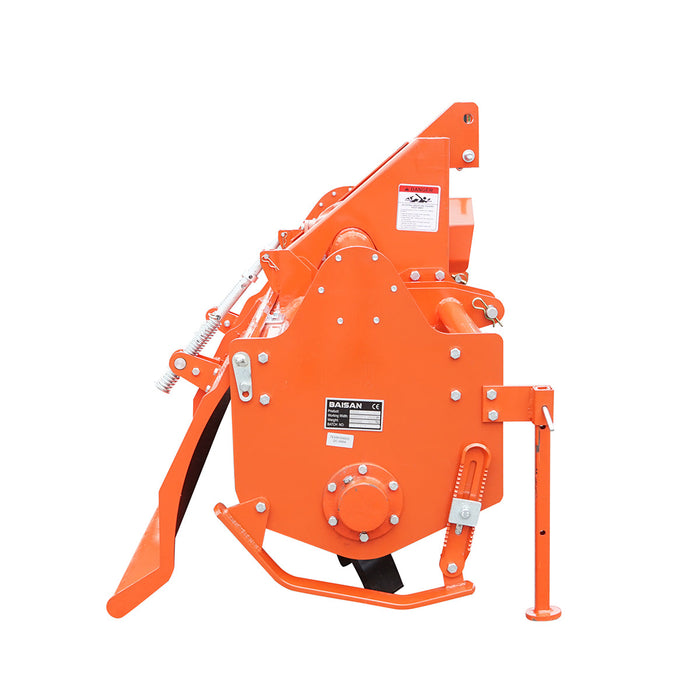 Fresatrice agricola per trattore - 240 cm di lavoro, 60 lame, attacco a 3 punti, albero cardanico con frizione incluso, Zappatrice per trattore