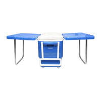 Frigorifero per picnic da 45L, blu, con mensola, Breckner Germany.