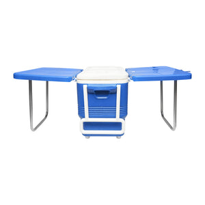 Frigorifero per picnic da 45L, blu, con mensola, Breckner Germany.