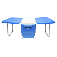 Frigorifero per picnic da 45L, blu, con mensola, Breckner Germany.