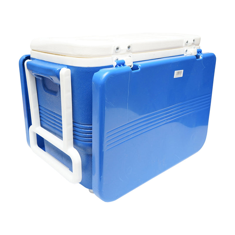 Frigorifero per picnic da 45L, blu, con mensola, Breckner Germany.